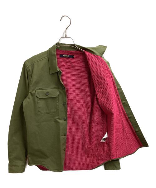 narifuri（ナリフリ）narifuri (ナリフリ) Military shirt jacket / アーミーヒートシャツ / NF4012 オリーブ サイズ:Mの古着・服飾アイテム