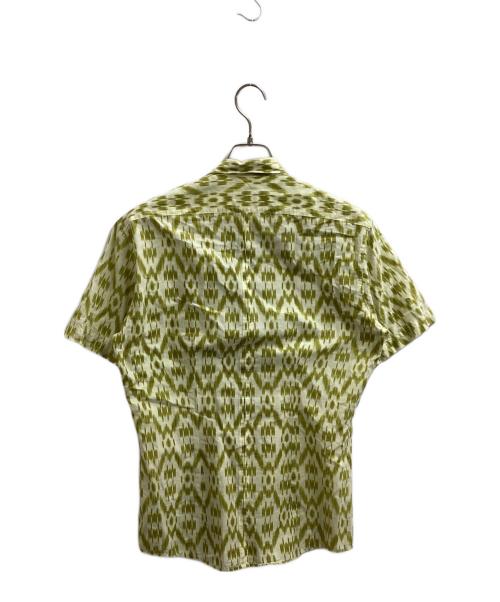 DRIES VAN NOTEN（ドリスヴァンノッテン）DRIES VAN NOTEN (ドリスヴァンノッテン) 総柄半袖シャツ　/　1159-343-2148 グリーン サイズ:48の古着・服飾アイテム