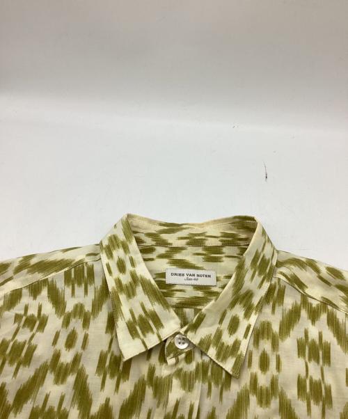 DRIES VAN NOTEN（ドリスヴァンノッテン）DRIES VAN NOTEN (ドリスヴァンノッテン) 総柄半袖シャツ　/　1159-343-2148 グリーン サイズ:48の古着・服飾アイテム