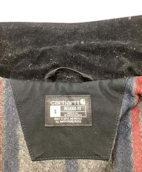 CarHartt（カーハート）CarHartt (カーハート) DUCK DETROIT JACKET BLANKET LINED / OJ3828-M ブラック サイズ:Sの古着・服飾アイテム