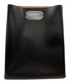 HENDER SCHEMEエンダースキーマ）の古着「レザーバッグ　/　ASSEMBLE DISC BAG LP」｜ブラック