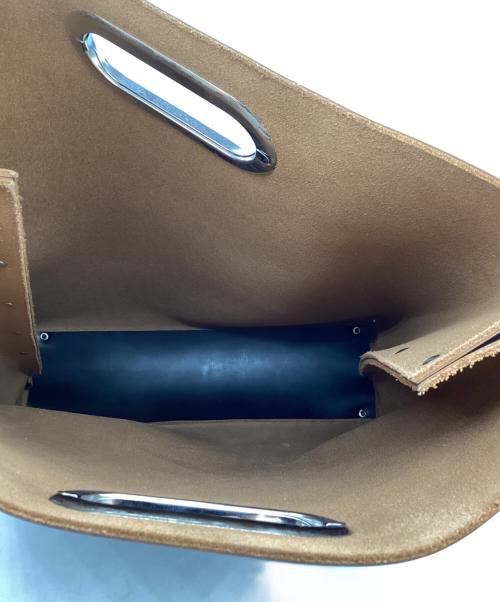 HENDER SCHEME（エンダースキーマ）Hender Scheme (エンダースキーマ) レザーバッグ　/　ASSEMBLE DISC BAG LP ブラックの古着・服飾アイテム