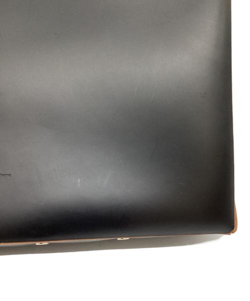HENDER SCHEME（エンダースキーマ）Hender Scheme (エンダースキーマ) レザーバッグ　/　ASSEMBLE DISC BAG LP ブラックの古着・服飾アイテム