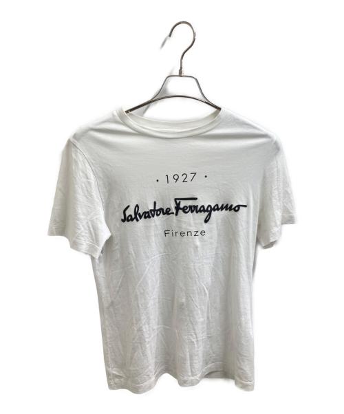 Salvatore Ferragamo（サルヴァトーレ フェラガモ）Salvatore Ferragamo (サルヴァトーレ フェラガモ) ロゴＴシャツ ホワイト サイズ:Sの古着・服飾アイテム