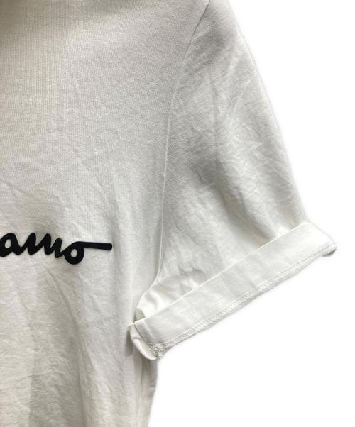 Salvatore Ferragamo（サルヴァトーレ フェラガモ）Salvatore Ferragamo (サルヴァトーレ フェラガモ) ロゴＴシャツ ホワイト サイズ:Sの古着・服飾アイテム