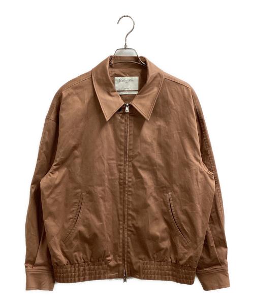 Matin Kim（マーティン・キム）matin kim (マーティン・キム) Cotton Blend Collar Relaxed Bomber Jacket　/　MK2411JP006M-BR-L レッド サイズ:Lの古着・服飾アイテム