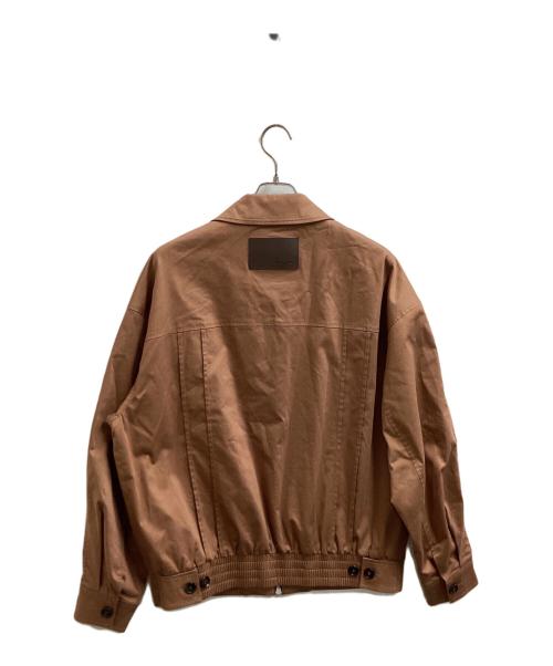 Matin Kim（マーティン・キム）matin kim (マーティン・キム) Cotton Blend Collar Relaxed Bomber Jacket　/　MK2411JP006M-BR-L レッド サイズ:Lの古着・服飾アイテム