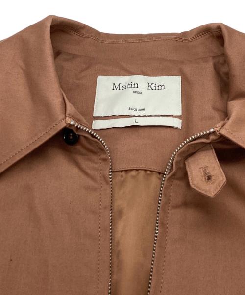 Matin Kim（マーティン・キム）matin kim (マーティン・キム) Cotton Blend Collar Relaxed Bomber Jacket　/　MK2411JP006M-BR-L レッド サイズ:Lの古着・服飾アイテム