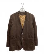 the lettersレターズ）の古着「Western Collarless Concho Jacket　/　FW18-LJ005」｜ブラウン