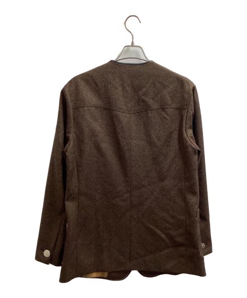 the letters（レターズ）The Letters (レターズ) Western Collarless Concho Jacket　/　FW18-LJ005 ブラウン サイズ:Ｍの古着・服飾アイテム