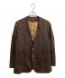 The Letters（レターズ）の古着「Western Collarless Concho Jacket　/　FW18-LJ005」｜ブラウン