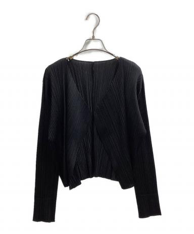 プリーツプリーズ  PP43ｰJ0745 フリンジデザイン総柄プリーツカーディガン レディース 3 PLEATS PLEASE ISSEY MIYAKE（フリンジ ・ カーディガン）のフリマ