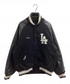 MLB×New Eraエムエルビー×ニューエラ）の古着「RAGLAN VARSITY JACKET」｜ブラック