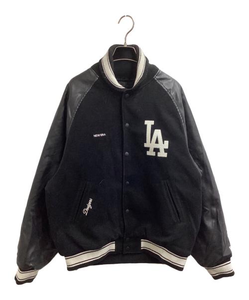 MLB（エムエルビー）MLB (エムエルビー) New Era (ニューエラ) RAGLAN VARSITY JACKET ブラック サイズ:Mの古着・服飾アイテム