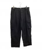 goldゴールド）の古着「LIGHT BACKSATIN M-47 CARGO PANTS / GL42335」｜ブラック
