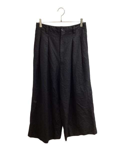MAISON SPECIAL（メゾンスペシャル）MAISON SPECIAL (メゾンスペシャル) 4 Colors Chambray Washable Wool Baggy Wide Pants　/　11251461218 ブラック サイズ:2の古着・服飾アイテム