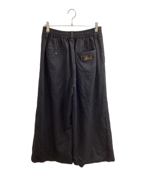 MAISON SPECIAL（メゾンスペシャル）MAISON SPECIAL (メゾンスペシャル) 4 Colors Chambray Washable Wool Baggy Wide Pants　/　11251461218 ブラック サイズ:2の古着・服飾アイテム