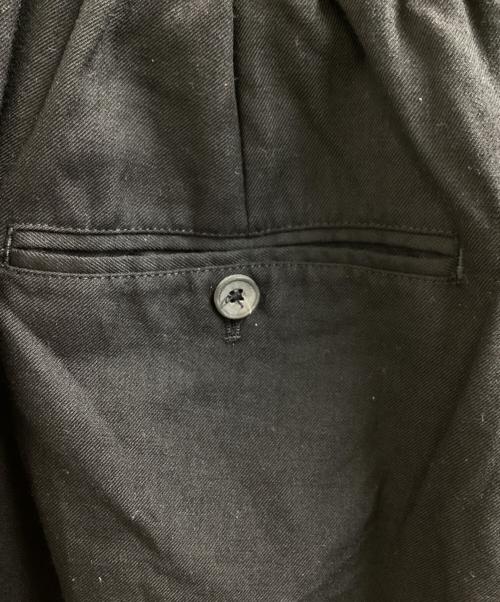 MAISON SPECIAL（メゾンスペシャル）MAISON SPECIAL (メゾンスペシャル) 4 Colors Chambray Washable Wool Baggy Wide Pants　/　11251461218 ブラック サイズ:2の古着・服飾アイテム