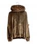 perks and mini（パークスアンドミニ）の古着「verg 2.0 velour drawstring hoodie」｜ゴールド