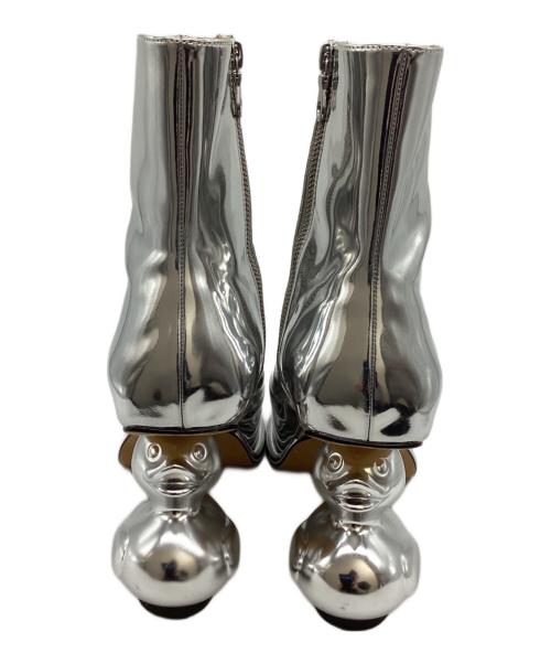 Maison MIHARA YASUHIRO（メゾン ミハラ ヤスヒロ）Maison MIHARA YASUHIRO (メゾン ミハラ ヤスヒロ) Duck Heel Boots / ダックヒールブーツ / B13FW705 シルバー サイズ:40の古着・服飾アイテム