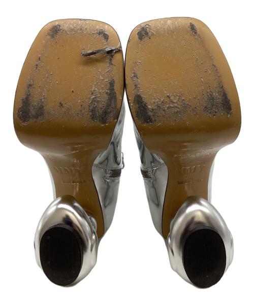 Maison MIHARA YASUHIRO（メゾン ミハラ ヤスヒロ）Maison MIHARA YASUHIRO (メゾン ミハラ ヤスヒロ) Duck Heel Boots / ダックヒールブーツ / B13FW705 シルバー サイズ:40の古着・服飾アイテム