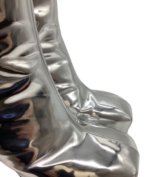 Maison MIHARA YASUHIRO（メゾン ミハラ ヤスヒロ）Maison MIHARA YASUHIRO (メゾン ミハラ ヤスヒロ) Duck Heel Boots / ダックヒールブーツ / B13FW705 シルバー サイズ:40の古着・服飾アイテム