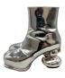 Maison MIHARA YASUHIRO (メゾン ミハラ ヤスヒロ) Duck Heel Boots / ダックヒールブーツ / B13FW705 シルバー サイズ:40：25000円