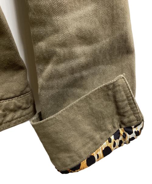 DOLCE & GABBANA（ドルチェ＆ガッバーナ）DOLCE & GABBANA (ドルチェ＆ガッバーナ) デニムジャケット　/　JK3H 9401　/ 　裏地レオパード柄 ベージュ サイズ:38の古着・服飾アイテム