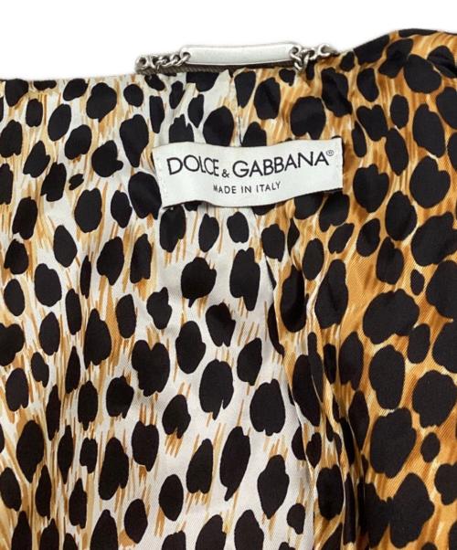 DOLCE & GABBANA（ドルチェ＆ガッバーナ）DOLCE & GABBANA (ドルチェ＆ガッバーナ) デニムジャケット　/　JK3H 9401　/ 　裏地レオパード柄 ベージュ サイズ:38の古着・服飾アイテム