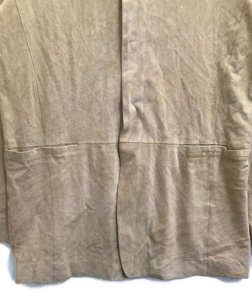 ARMANI COLLEZIONI（アルマーニ コレツィオーニ）ARMANI COLLEZIONI (アルマーニ コレツィオーニ) スエードレザーシャツ ベージュ サイズ:48の古着・服飾アイテム