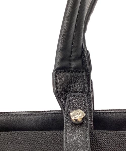 CHANEL（シャネル）CHANEL (シャネル) コーティングトートバッグ / パリビアリッツPM / 16174248 ブラック サイズ:PMの古着・服飾アイテム