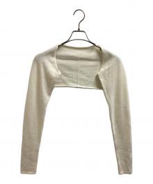 ё BIOTOP（ヨー ビオトープ）の古着「Cashmere armcover」｜ホワイト