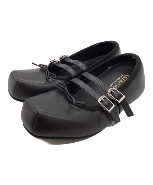 AKIKO AOKI（アキコ アオキ）AKIKO AOKI (アキコ アオキ) THREE TREASURES (スリートレジャーズ) GISELLE FLAT / ジゼルフラット / AAI051FW24BLK35 ブラック サイズ:21cmの古着・服飾アイテム