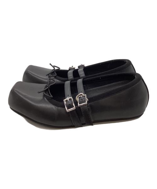 AKIKO AOKI（アキコ アオキ）AKIKO AOKI (アキコ アオキ) THREE TREASURES (スリートレジャーズ) GISELLE FLAT / ジゼルフラット / AAI051FW24BLK35 ブラック サイズ:21cmの古着・服飾アイテム
