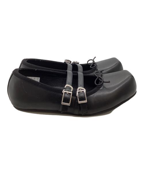 AKIKO AOKI（アキコ アオキ）AKIKO AOKI (アキコ アオキ) THREE TREASURES (スリートレジャーズ) GISELLE FLAT / ジゼルフラット / AAI051FW24BLK35 ブラック サイズ:21cmの古着・服飾アイテム