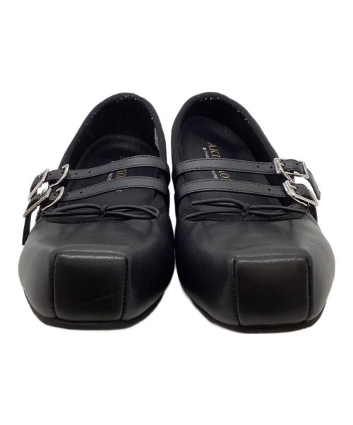 AKIKO AOKI（アキコ アオキ）AKIKO AOKI (アキコ アオキ) THREE TREASURES (スリートレジャーズ) GISELLE FLAT / ジゼルフラット / AAI051FW24BLK35 ブラック サイズ:21cmの古着・服飾アイテム