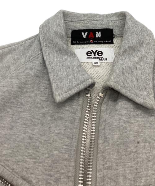 eYe COMME des GARCONS JUNYAWATANABE MAN（アイ コム デ ギャルソン ジュンヤ ワタナベ マン）eYe COMME des GARCONS JUNYAWATANABE MAN (アイ コム デ ギャルソン ジュンヤ ワタナベ マン) VAN　 (ヴァン) スウェットジャケット / WG-J909 / AD2010 グレー サイズ:XSの古着・服飾アイテム