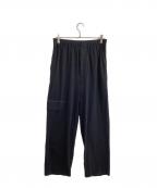 GR10Kジーアールテンケー）の古着「Stretch cargo pocket pants / ストレッチカーゴポケットパンツ」｜ブラック