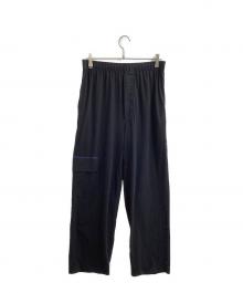 GR10K（ジーアールテンケー）の古着「Stretch cargo pocket pants / ストレッチカーゴポケットパンツ」｜ブラック