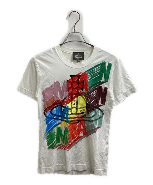Vivienne Westwood（ヴィヴィアンウエストウッド）Vivienne Westwood (ヴィヴィアンウエストウッド) オーブロゴt ホワイト サイズ:42の古着・服飾アイテム