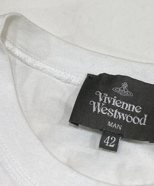 Vivienne Westwood（ヴィヴィアンウエストウッド）Vivienne Westwood (ヴィヴィアンウエストウッド) オーブロゴt ホワイト サイズ:42の古着・服飾アイテム