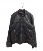 Zadig&Voltaireザディグエヴォルテール）の古着「ラムレザージャケット / VCT3402H」｜ブラック