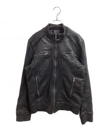 Zadig&Voltaire（ザディグエヴォルテール）の古着「ラムレザージャケット / VCT3402H」｜ブラック
