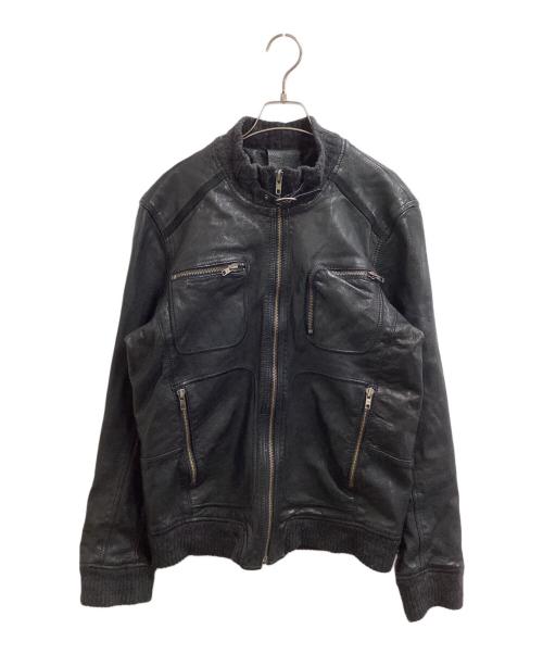 Zadig&Voltaire（ザディグエヴォルテール）ZADIG&VOLTAIRE (ザディグエヴォルテール) ラムレザージャケット / VCT3402H ブラック サイズ:40の古着・服飾アイテム
