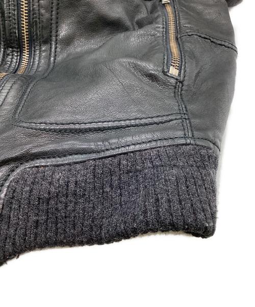 Zadig&Voltaire（ザディグエヴォルテール）ZADIG&VOLTAIRE (ザディグエヴォルテール) ラムレザージャケット / VCT3402H ブラック サイズ:40の古着・服飾アイテム