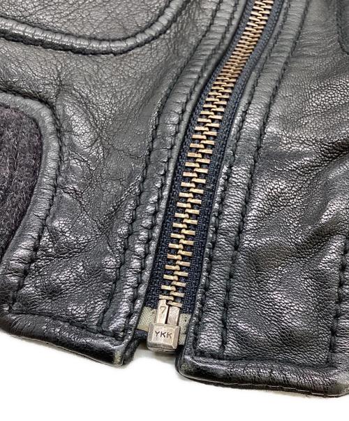 Zadig&Voltaire（ザディグエヴォルテール）ZADIG&VOLTAIRE (ザディグエヴォルテール) ラムレザージャケット / VCT3402H ブラック サイズ:40の古着・服飾アイテム