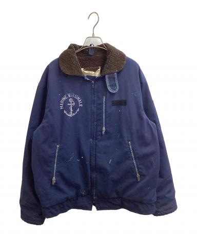 Used NAVY 82年製サブマリンデッキジャケット38ステンシルネイビー 中古・古着通販】French Navy (フランス海軍) MARINE NATIONAL デッキ
