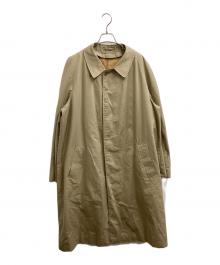 Aquascutum（アクアスキュータム）の古着「70s~ ライナー付きステンカラーコート」｜ベージュ