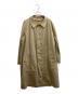Aquascutum（アクアスキュータム）の古着「70s~ ライナー付きステンカラーコート」｜ベージュ