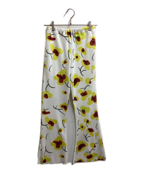 NON TOKYO（ノントーキョー）NON TOKYO (ノントーキョー) RIB FLARE PANTS　/　non-22S-0229 ホワイト サイズ:FREEの古着・服飾アイテム